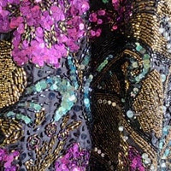 Blacktie Oleg Cassini embellished jacket XL - Picture 4 of 5